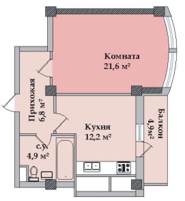 Планировки: 1-Комнатные, Жилой комплекс пр. Героев Сталинграда
