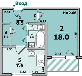 Планировки: 1-Комнатные, 16-ти этажные дома (улучшенной планировки)
