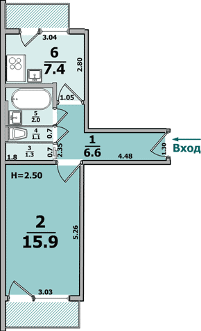 Планировки: 1-Комнатные, 9-ти этажные дома (панельные, 2 балкона)
