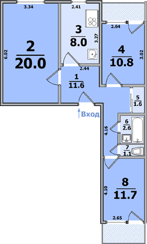Планировки: 3-Комнатные, 9-ти этажные дома (панельные, улучшенной планировки)
