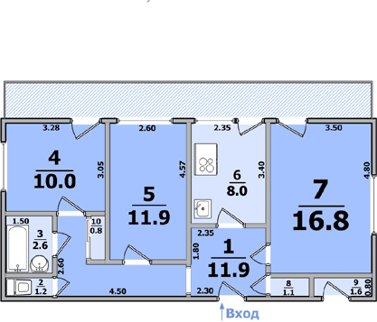 Планировки: 3-Комнатные, 14-ти этажные дома (кирпичные; Новые дома, пр.Гагарина)
